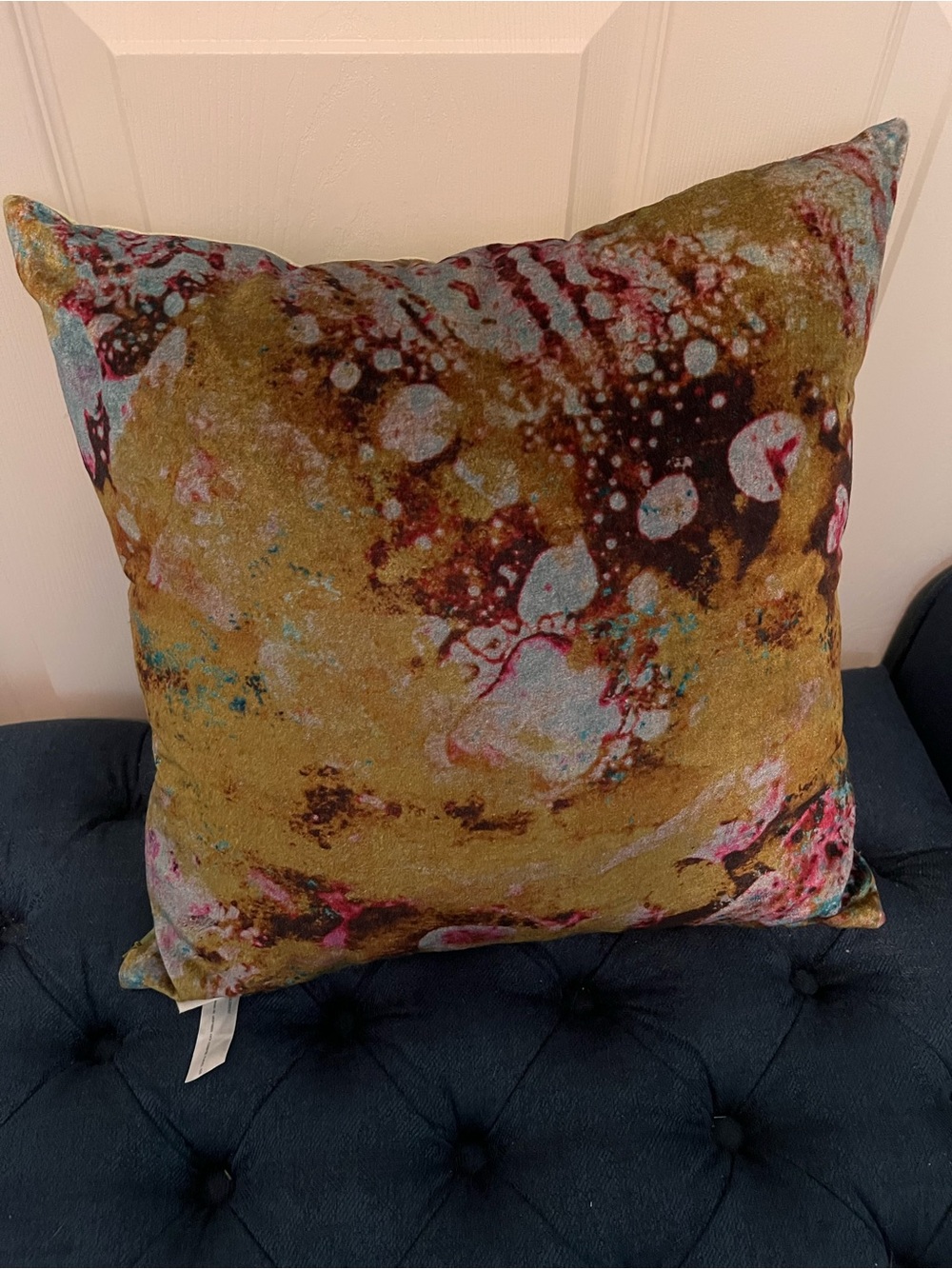 Urban Outfitters UO Home Green Acid Wash Decorative Throw Pillow Like New